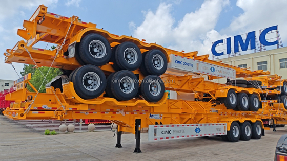 CIMC 2 축 3 축 20FT 40ft 골격 컨테이너 골격 트레일러 차시 반 트레일러