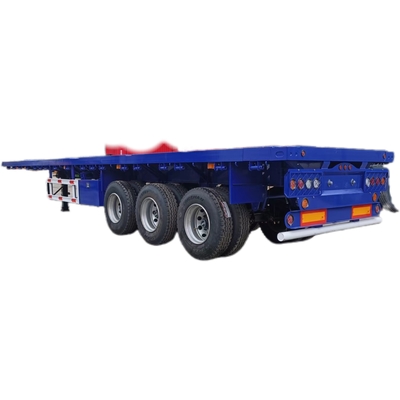 커스터마이징 CIMC 트럭 3 축 평면 반 트레일러 최대 용량 20001-25000 kg