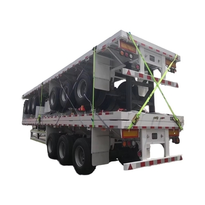 CIMC 50Ton 3축 50Ton 평면 반부차 트럭 트레일러 컨테이너 화물 운송