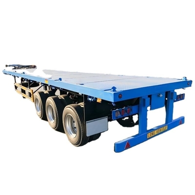 CIMC 3 축 또는 3mm 4mm 곡물판 플랫폼 20ft 40ft 컨테이너 모든 종류의 화물 평면 트럭 반 트레일러
