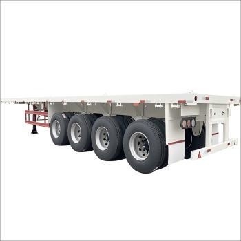 CIMC 40 45ft 스틸 4Axle 대형 및 컨테이너화 화물 확장 가능한 평면 트레일러의 중량 운송을 위해 설계