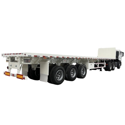 CIMC 강철 철 최저 가격 철 315/80r22.5 50t 13 M 3 축 중량 다용도 평면 트럭 반 트레일러