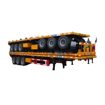 CIMC 최저 가격 사용 된 2 3 4 축 용량 30 ~ 100t 20ft 45ft 40ft 뜨거운 판매 컨테이너 트럭 평면 반 트레일러