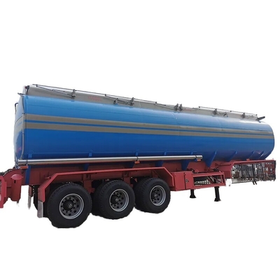 CIMC Q370R 13150*2500*4100mm 1 방면 15000kgs Tare 무게 10 pcs 잎 봄 45CBM 3 축 LNG 운송 탱크 반 트레일러