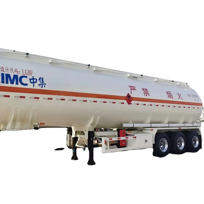 CIMC 3 축 용량 42m3 스테인리스 스틸 304 단일 칸막이 진공 12R22.5 18PR 12 타이어 28T 착륙 기구 액체 탱커
