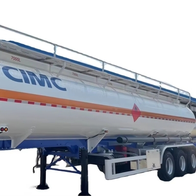 CIMC 3 축 8000L/5500L/7000L/7500L 가솔린 및 디젤 4 칸 설계 28 KL 강철 연료 수압 탱크 트레일러