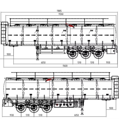CIMC 중고 디젤 연료 탱커 트럭 6x4 드라이브 휠 수동 변속기 기름 물 화학 저장 재충전 철기 저장