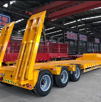 CIMC 3AXLES 낮은 침대 반 트레일러의 운송