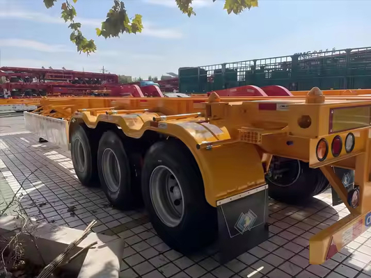 강철 철 20ft 40ft 50ft 53ft 2 3 4 5 Axles 프레임 운송 컨테이너 차시 스켈레톤 반 트레일러