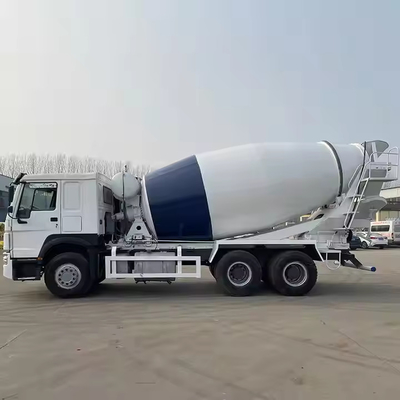 중고 HOWO 340HP 2-25cbms 9630*2500*3998mm 16650kg 시멘트 콘크리트 믹서 트럭