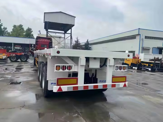 CIMC 40/45ft 스틸 3/4Axle 대형 및 컨테이너화 된 화물 확장 가능한 평면 트레일러