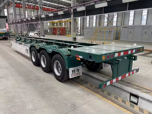 CIMC 3 축 40ft 20ft 스켈레톤 반 트레일러 컨테이너 차시 컨테이너 운반 부품
