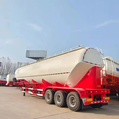 3 축 40cbm 45ton V 모양 건조 파우더 실로 운송 시멘트 대량 탱커 반 트럭 트레일러