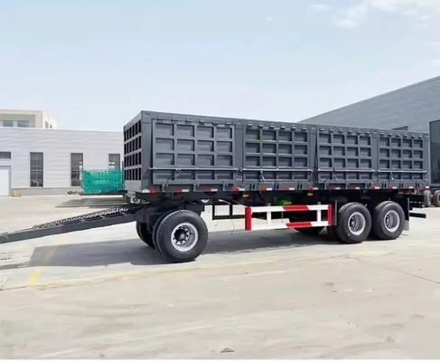 500mm Q345 탄소 강철 당기 바 사이드 벽 전체 트레일러 40-100 톤 부하 용량
